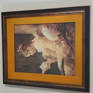 "A young girl reading" art print